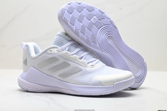 Adidas Training Shoes | Lightweight Workout Sneakers - White/Silver