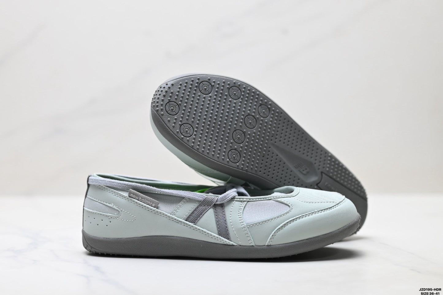 New Balance Flat Breeze Mary Jane Shoes - Light Grey