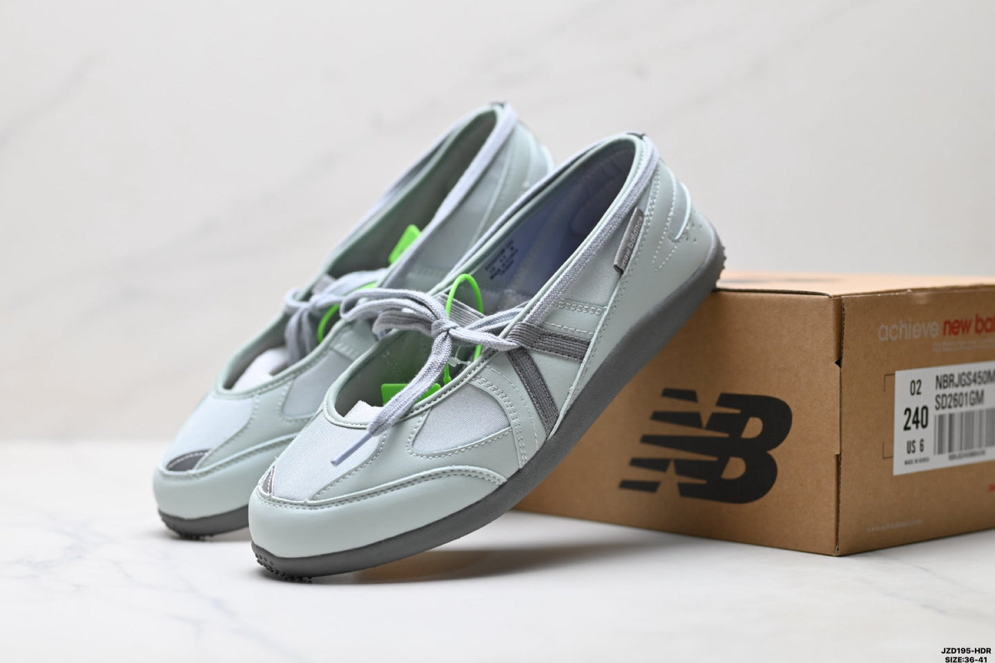 New Balance Flat Breeze Mary Jane Shoes - Light Grey