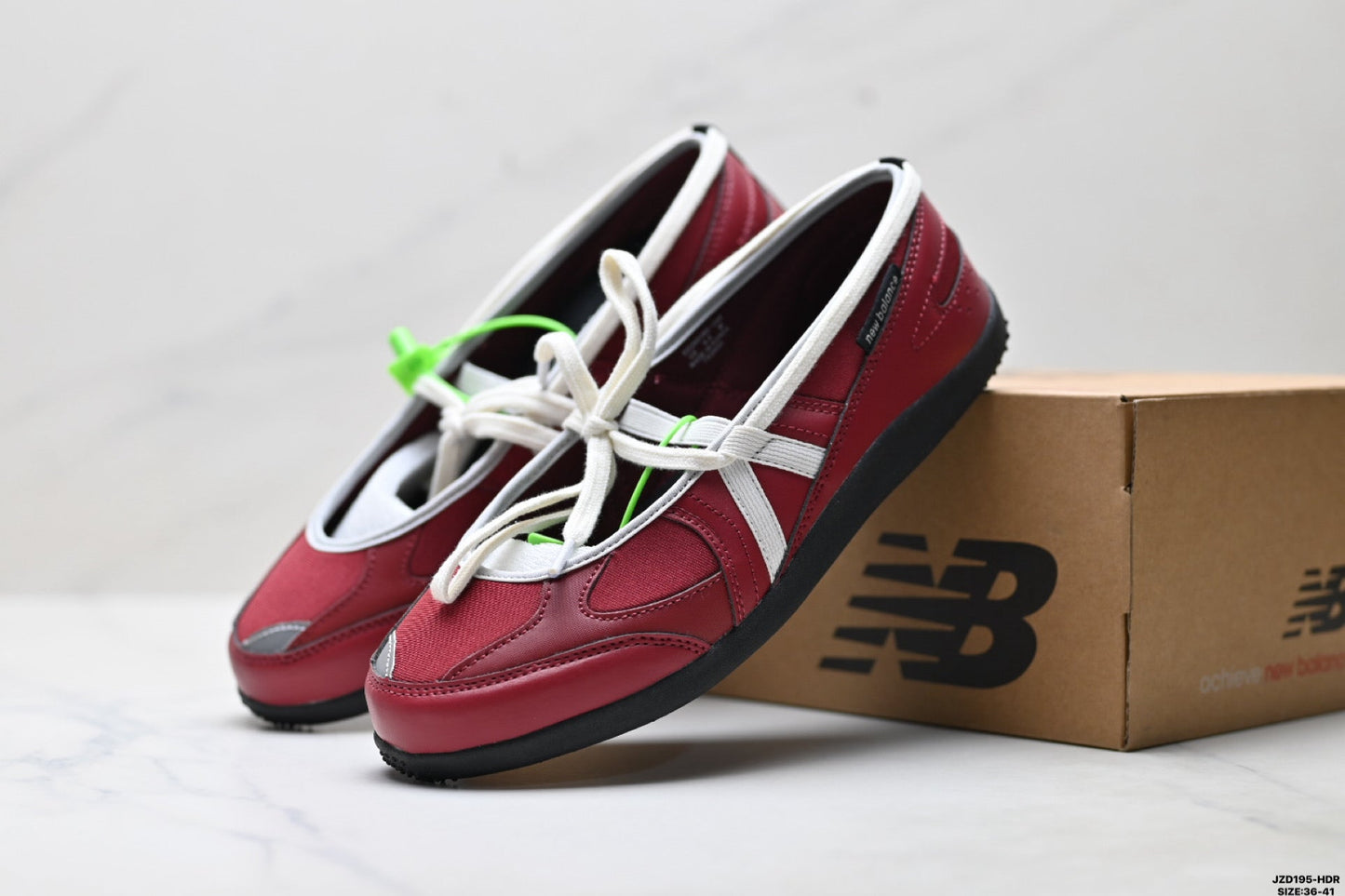 New Balance Flat Breeze Mary Jane Shoes - Burgundy