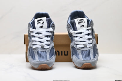 Miu Miu x New Balance 530 SL Retro Sneakers – Grey Gum