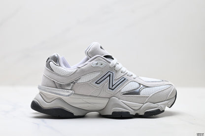 New Balance 9060 Retro Lifestyle Sneakers – White Silver