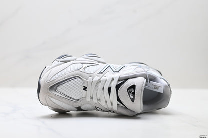 New Balance 9060 Retro Lifestyle Sneakers – White Silver