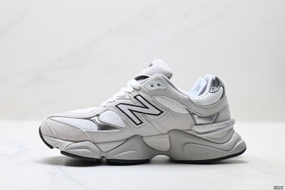 New Balance 9060 Retro Lifestyle Sneakers – White Silver