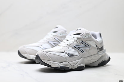 New Balance 9060 Retro Lifestyle Sneakers – White Silver