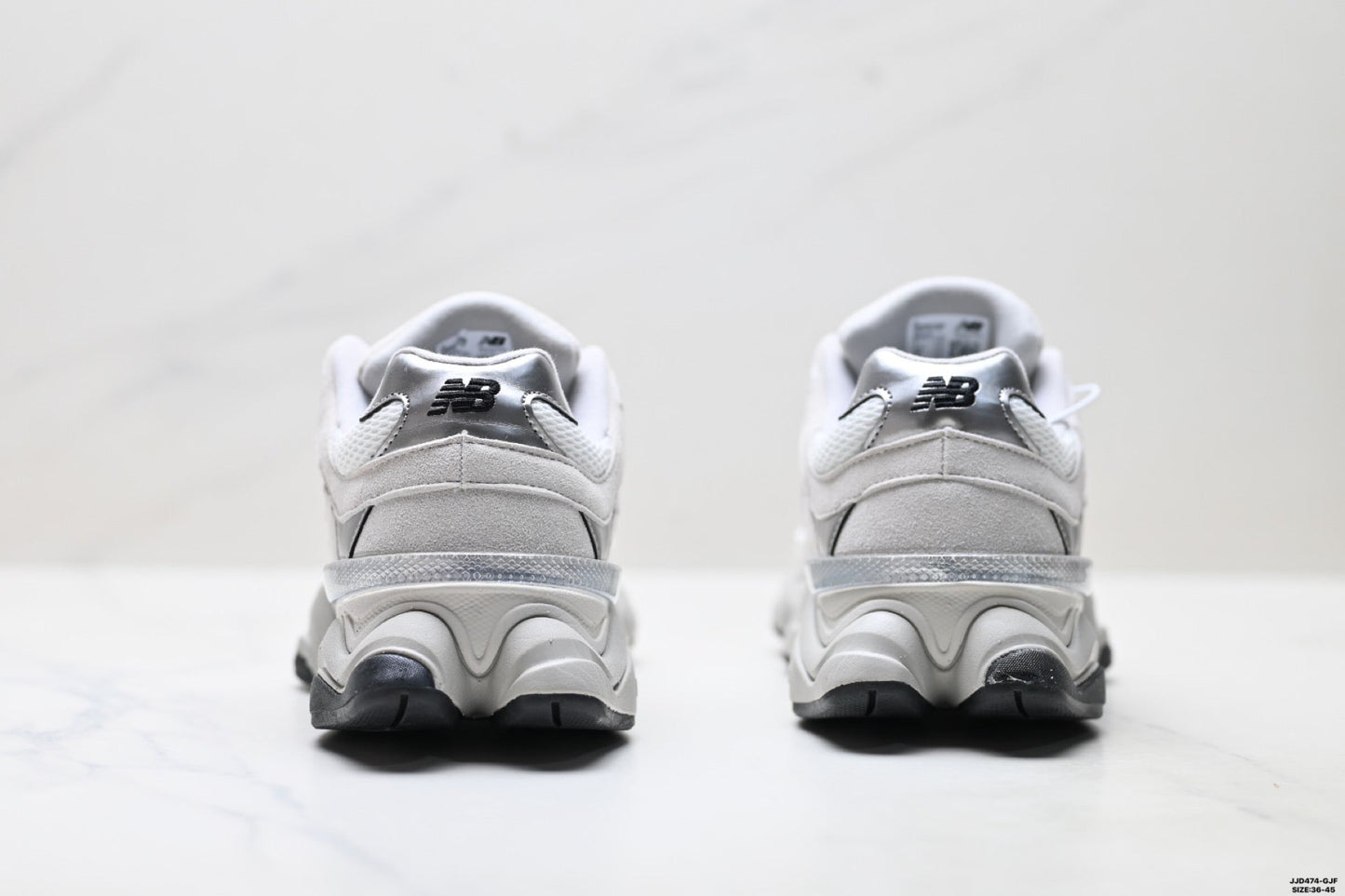 New Balance 9060 Retro Lifestyle Sneakers – White Silver