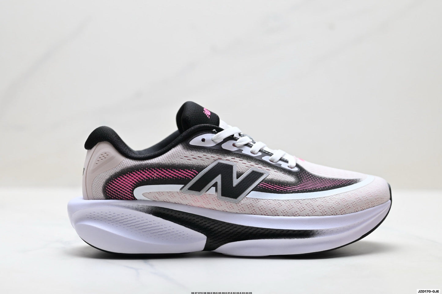 New Balance Ellipse v1 Running Shoes – White Pink Black