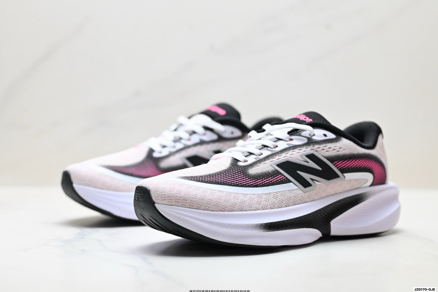 New Balance Ellipse v1 Running Shoes – White Pink Black