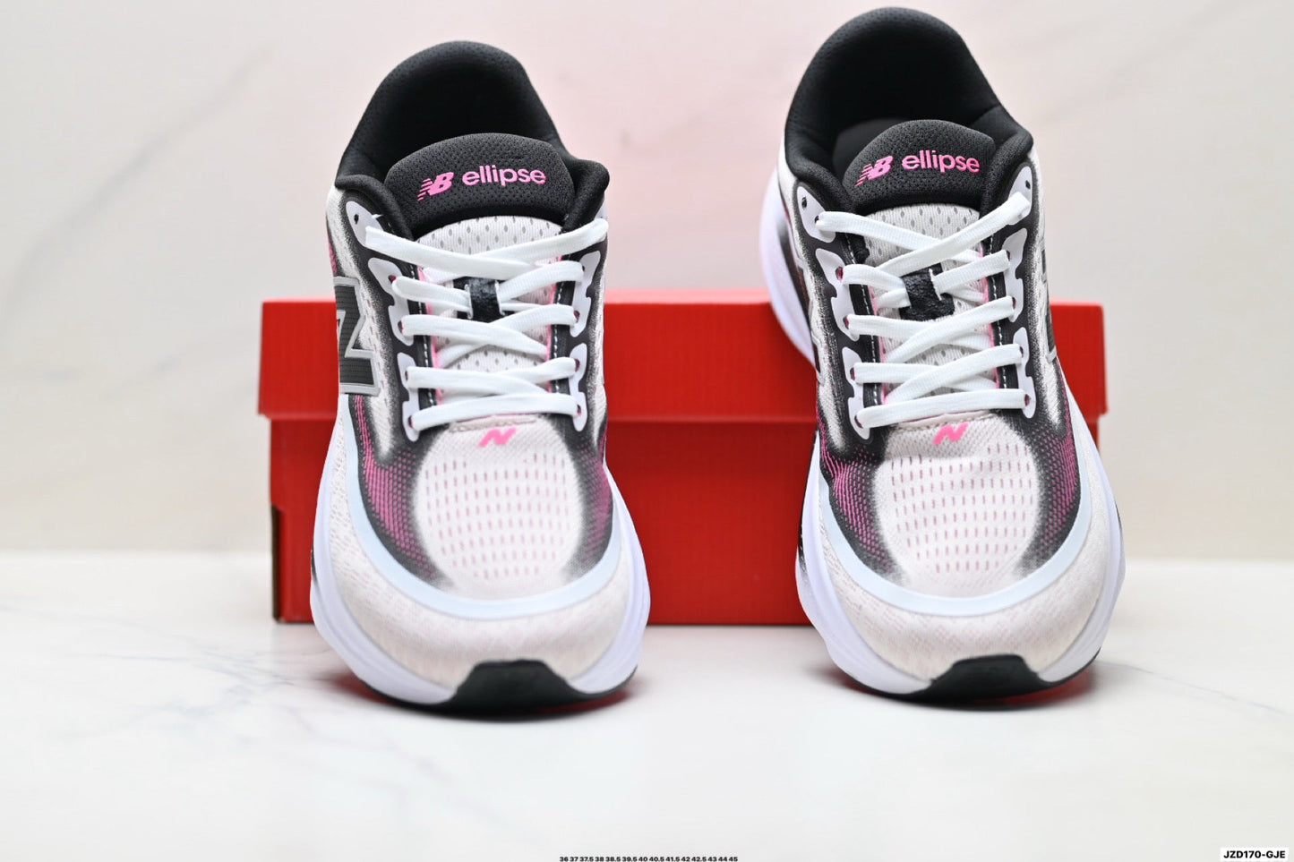 New Balance Ellipse v1 Running Shoes – White Pink Black
