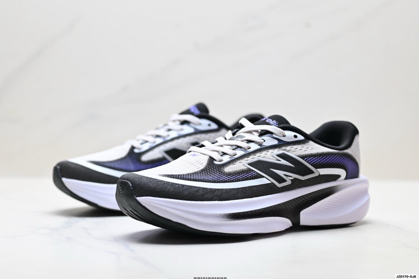 New Balance Ellipse v1 Running Shoes – Black White Purple