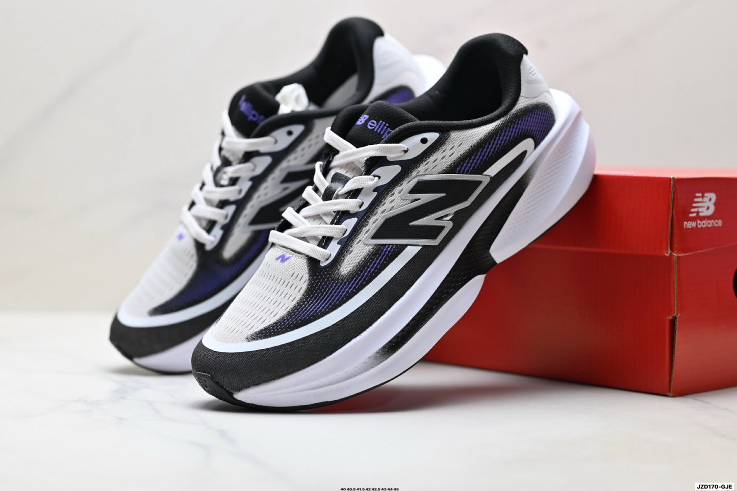 New Balance Ellipse v1 Running Shoes – Black White Purple
