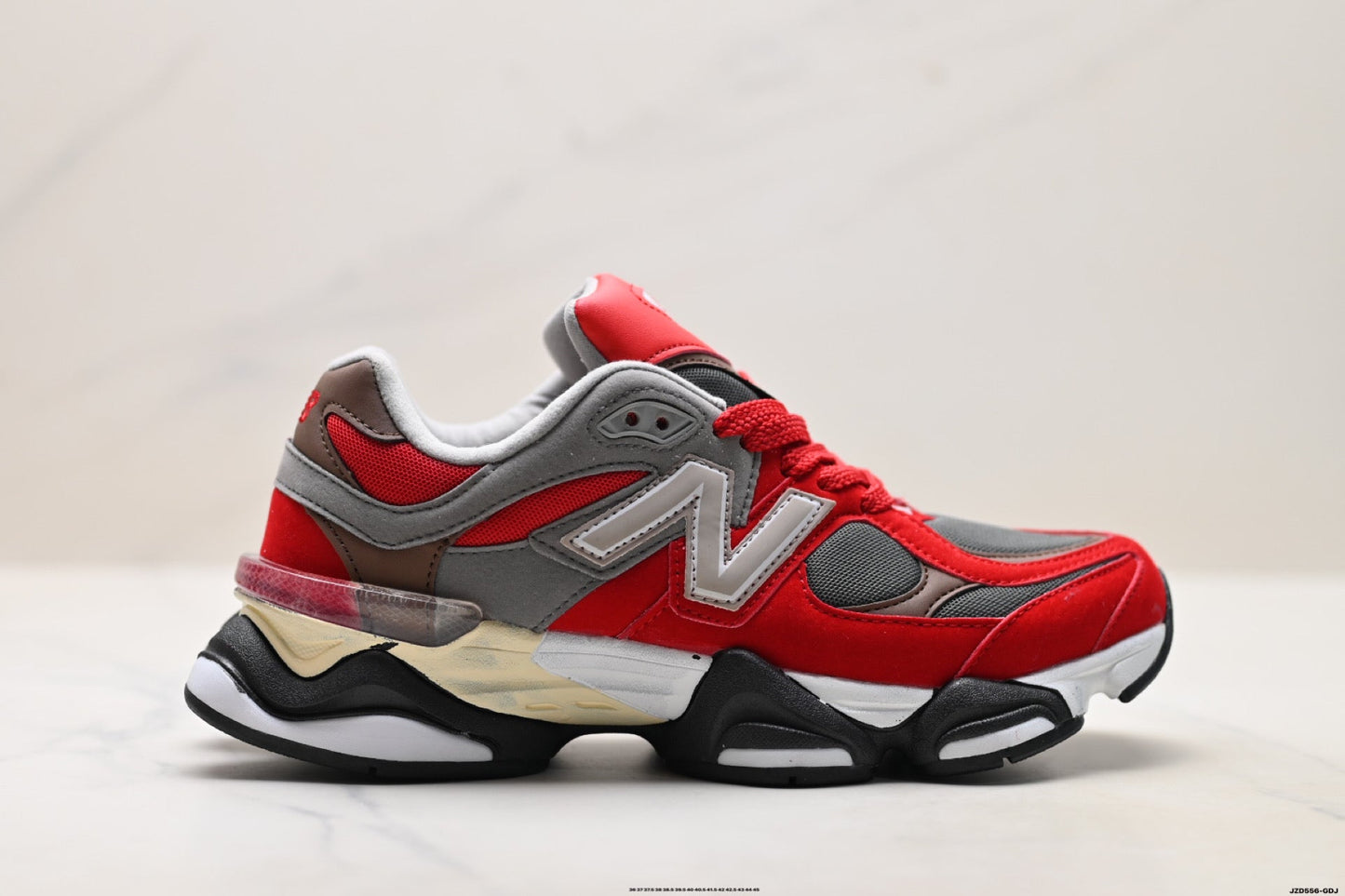 New Balance 9060 Lifestyle Sneakers – Red Grey