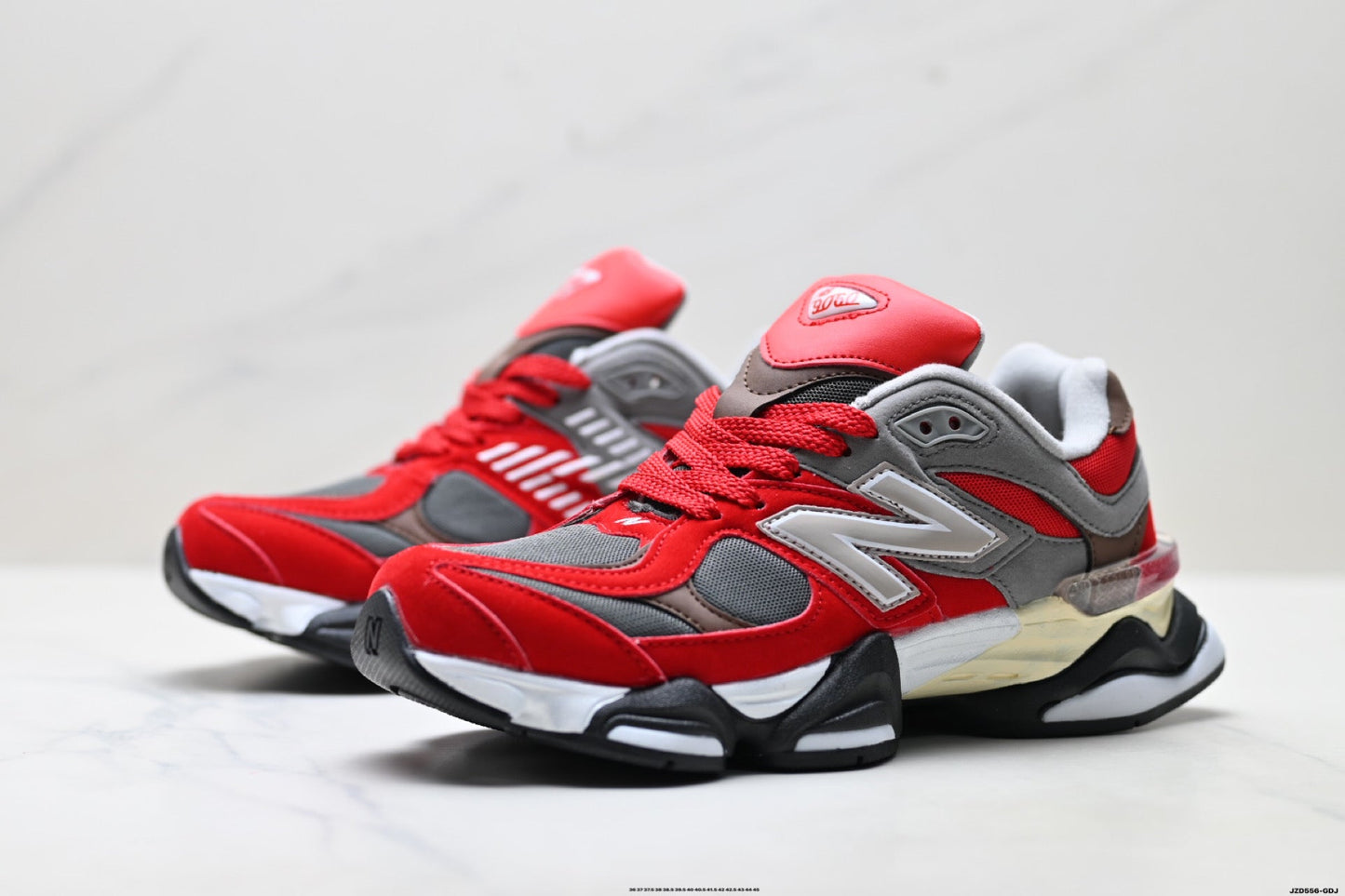 New Balance 9060 Lifestyle Sneakers – Red Grey