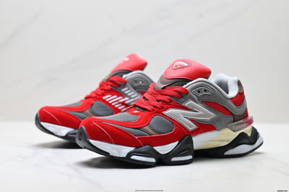 New Balance 9060 Lifestyle Sneakers – Red Grey