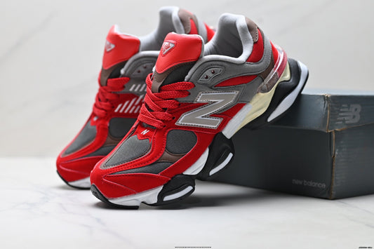 New Balance 9060 Lifestyle Sneakers – Red Grey