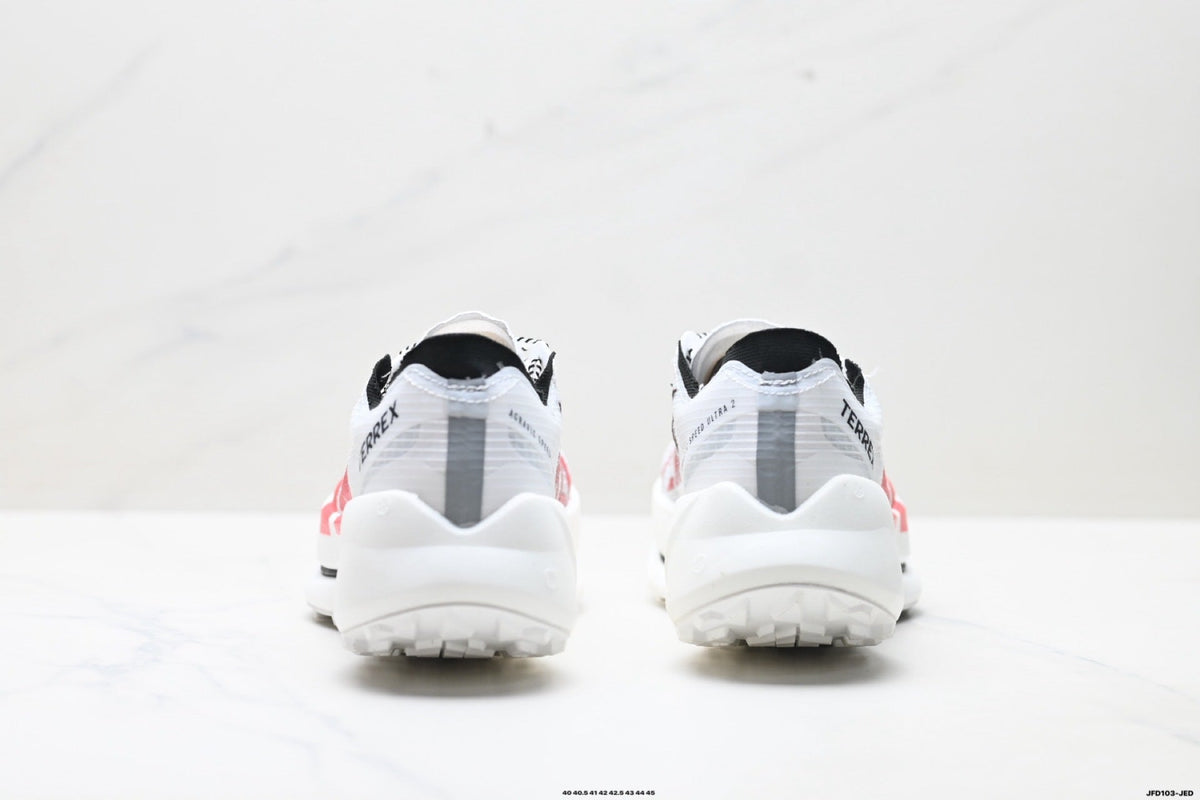 Adidas K81801650 Men's Running Shoes #4 - White/Red - image 3