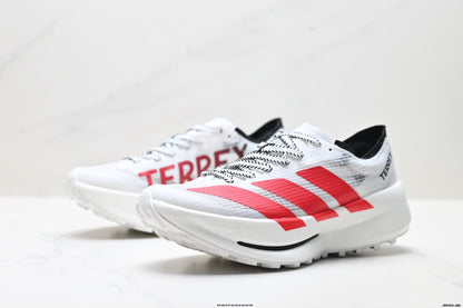 Adidas K81801650 Men's Running Shoes #4 - White/Red - image 5