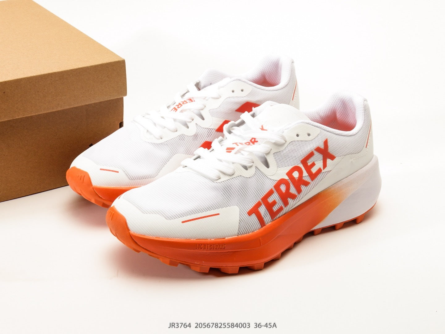 Adidas FF8801450 Unisex Running Shoes - White/Orange - image 35