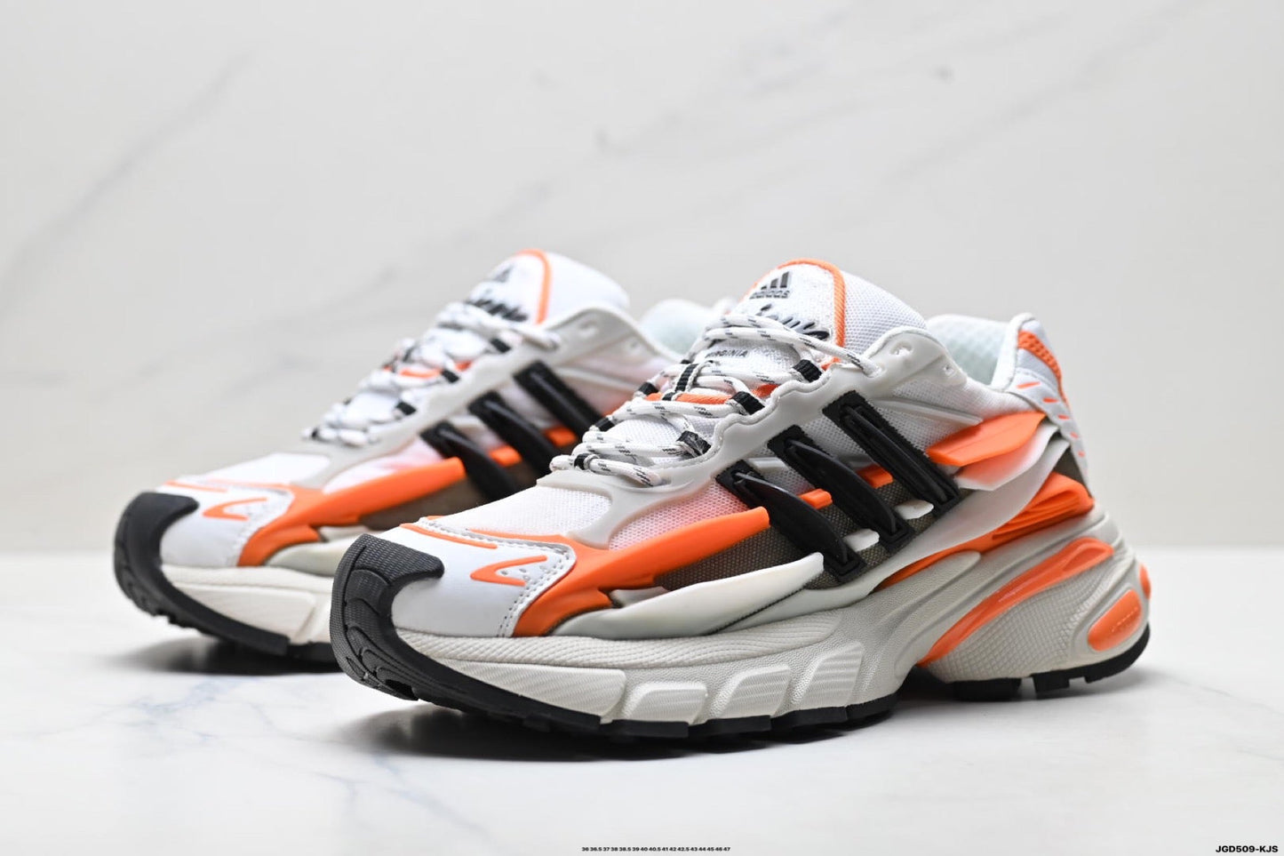 Adidas K81801750 Unisex Dad Sneakers - White/Orange - image 15
