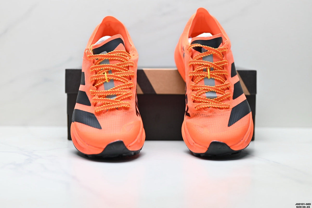Adidas K81801750 Unisex Running Shoes #2 - Orange/Black - image 2