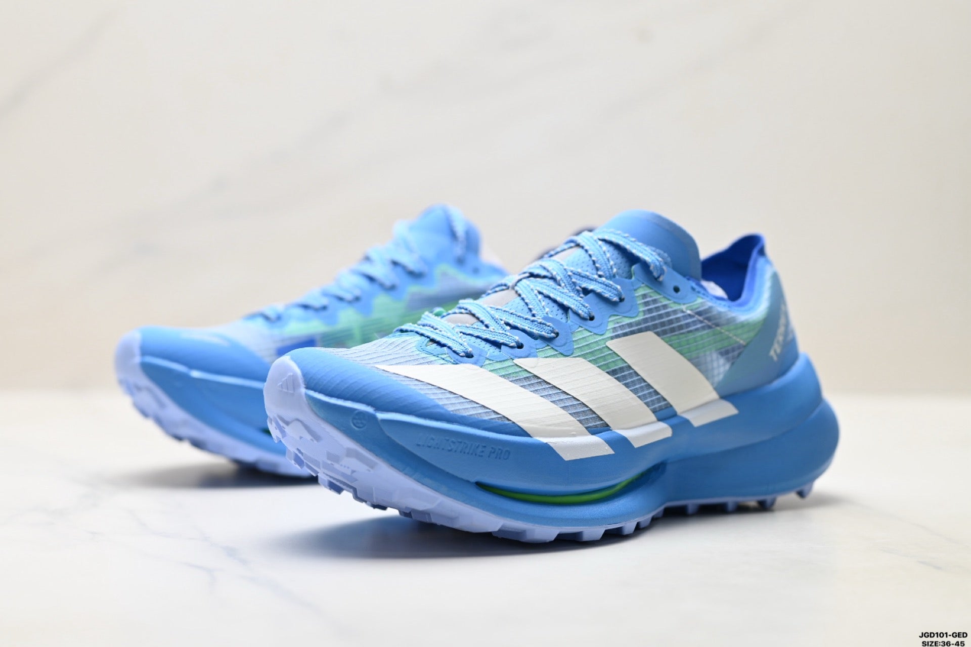Adidas K81801750 Unisex Running Shoes #2 - Light Blue/Blue - image 15