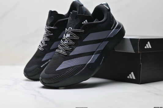 Adidas K81801550 Men's Running Shoes #4 - Black/Grey