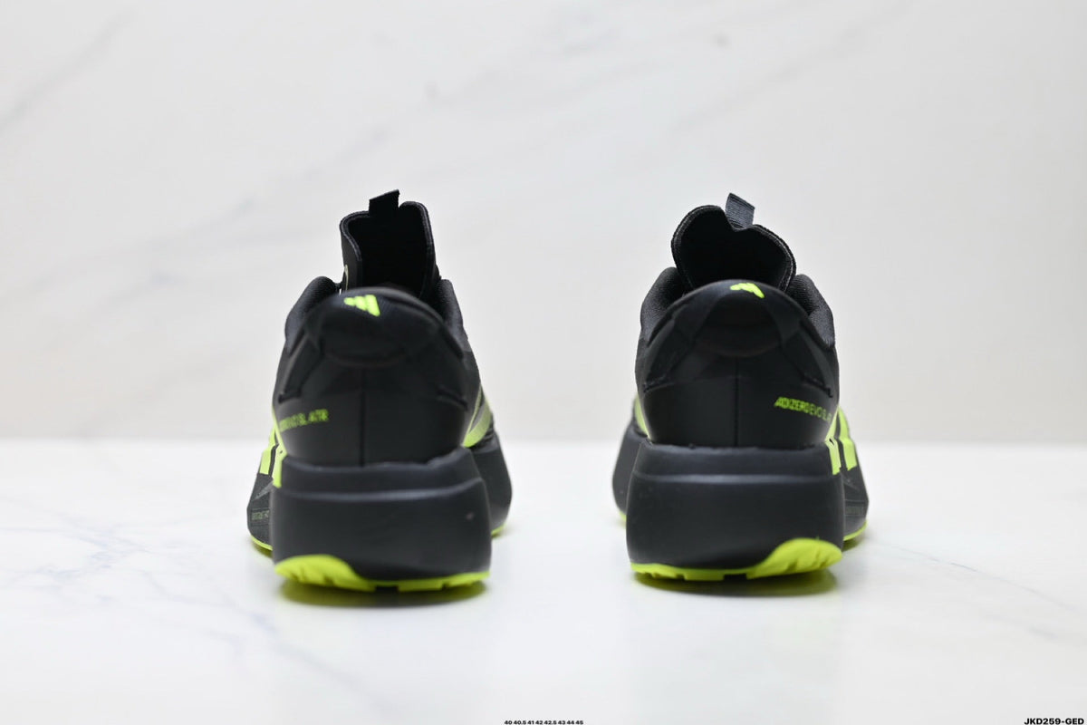 Adidas K81801550 Men's Running Shoes #4 - Black/Green - image 13