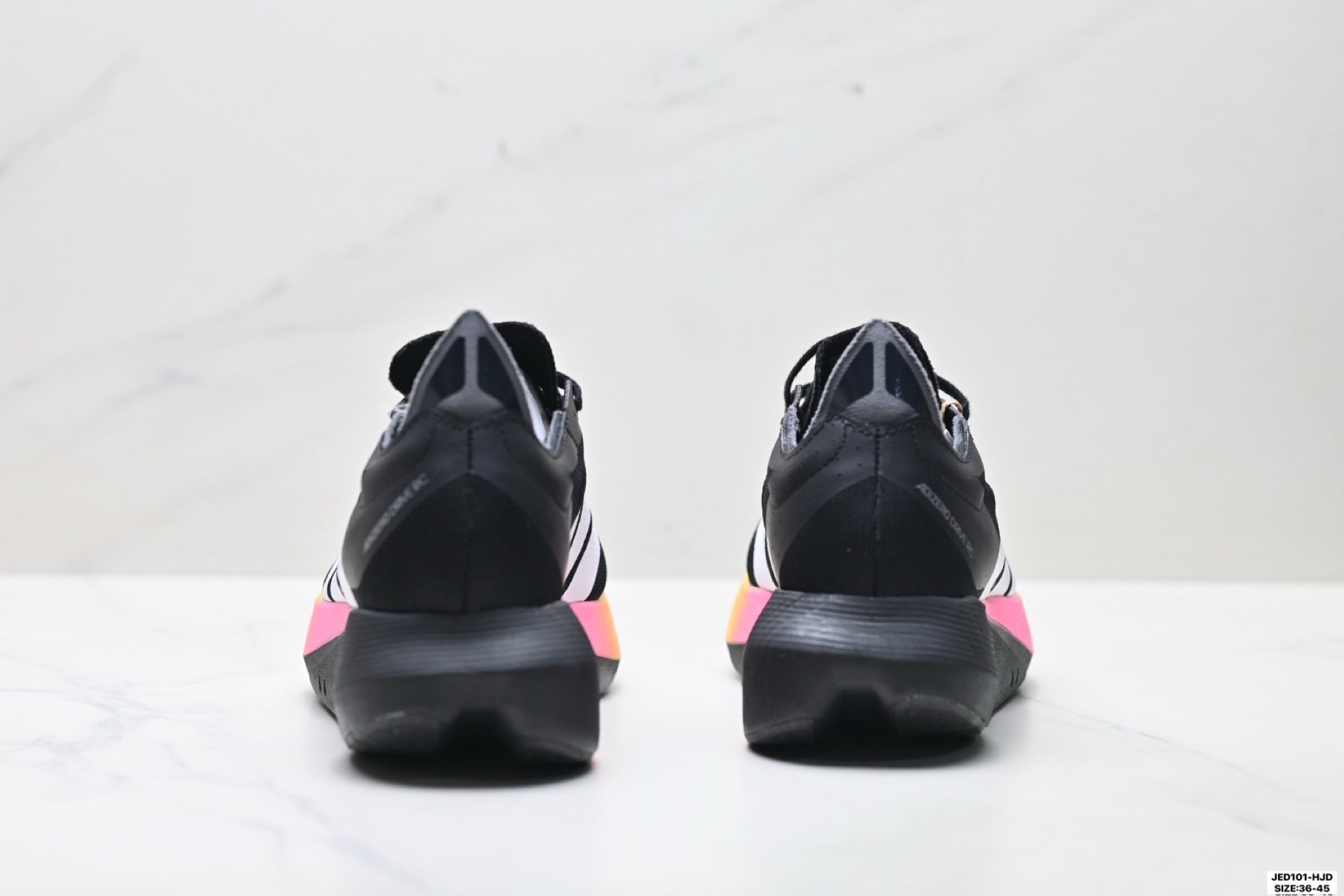 Adidas K81801550 Unisex Running Shoes #4 - Black/Pink/Yellow #2 - image 38