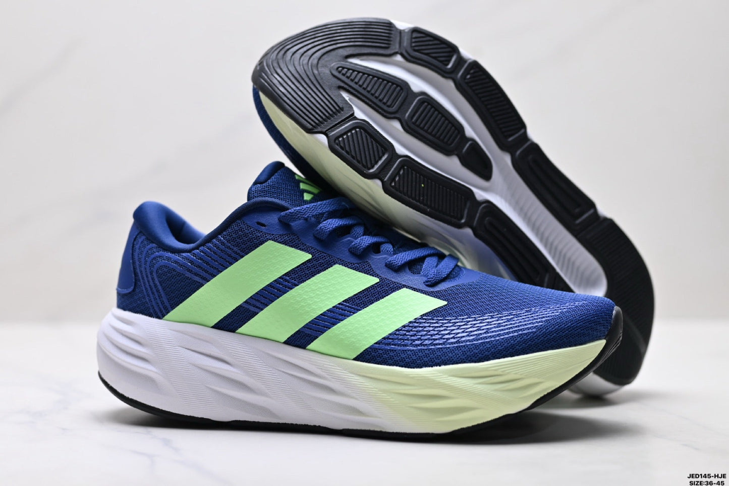 Adidas K81801550 Unisex Running Shoes #3 - Blue/Green - image 4