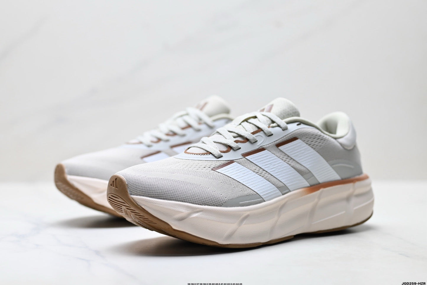 Adidas K81801750 Unisex Running Shoes - White/Beige - image 5