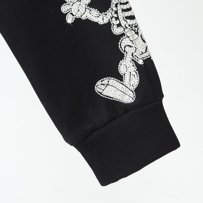 SOLO-2025SS Sports Black Hoodie