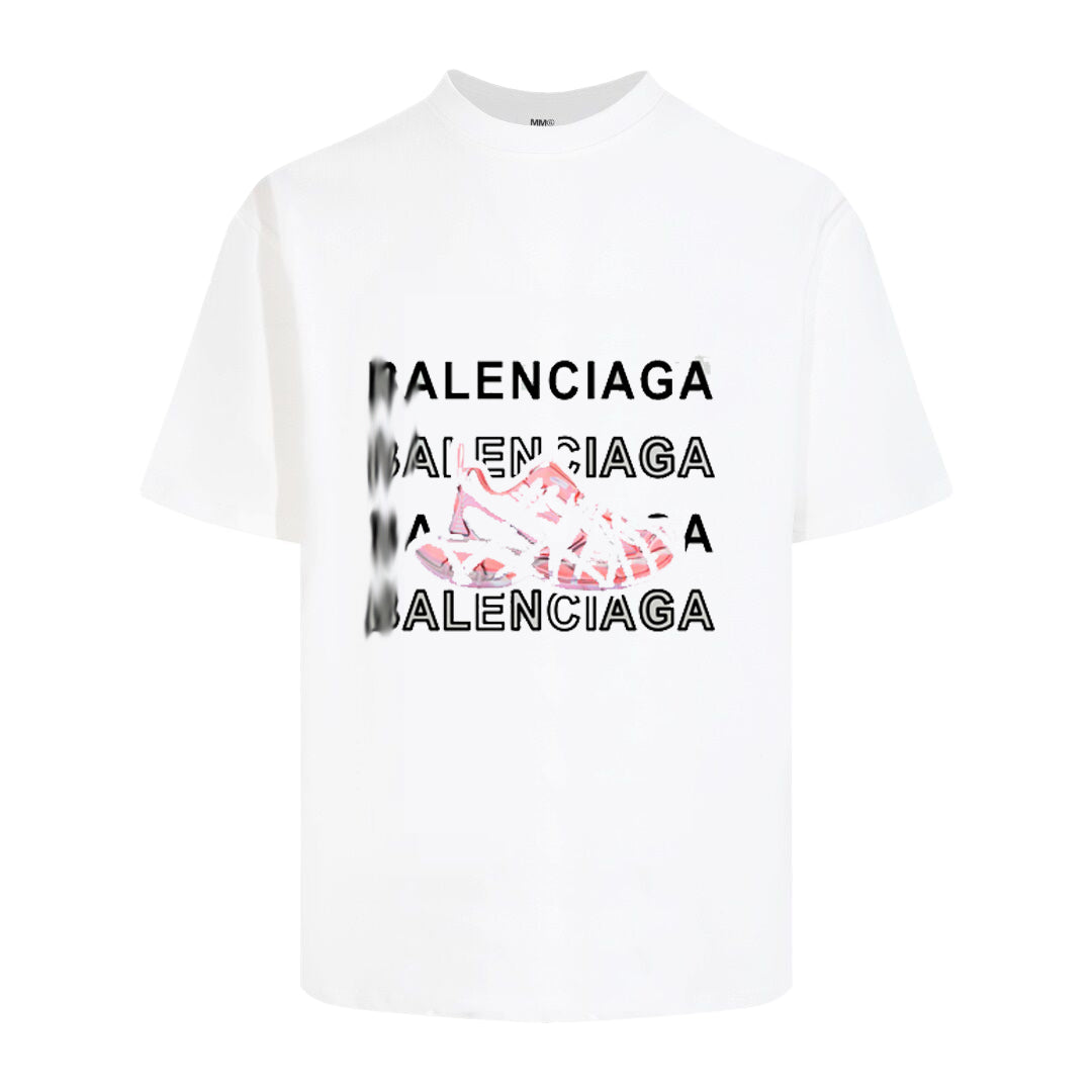 Oversized Loose Fit T-Shirt | 100% Cotton | Black White Blue