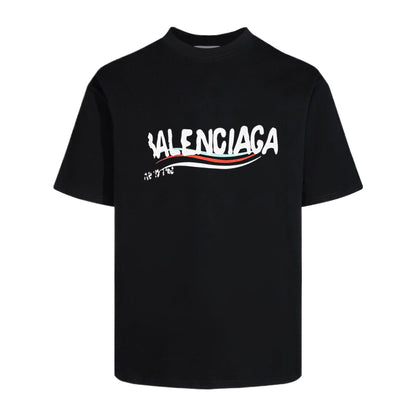 Balenciaga 2025SS Men's Classic Cotton T-Shirt | Black & White