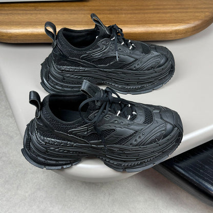 2025 Limited Edition Thick Sole Leather Sneakers