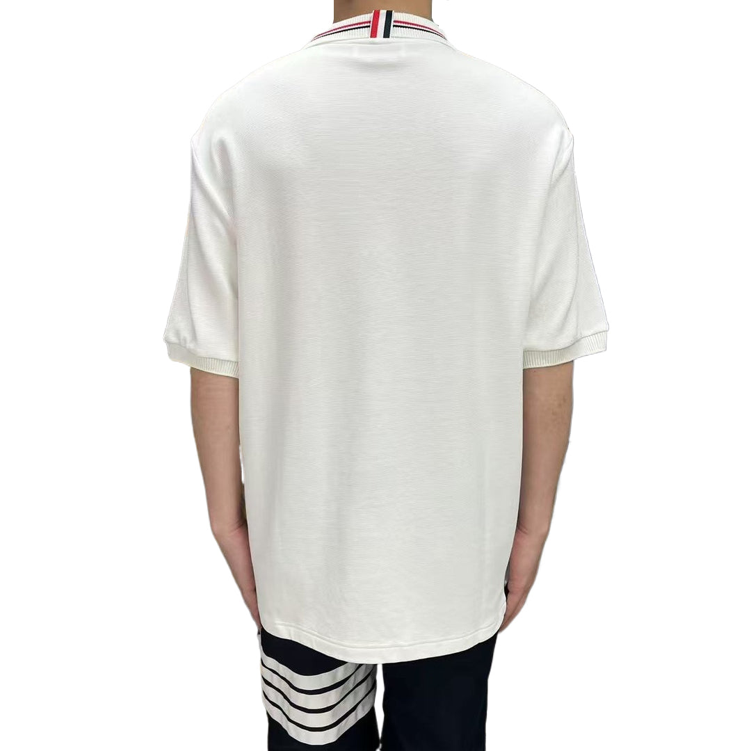 トム ブラウン 2025ss ルーズ ポロ Tシャツ
