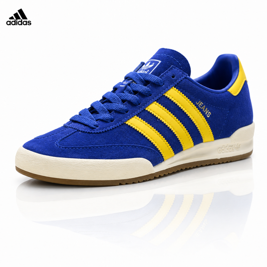 Adidas Jeans Classic Suede Sneakers – Blue Yellow Casual Lifestyle Shoes