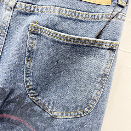 2025SSNew Man Graffiti Jeans