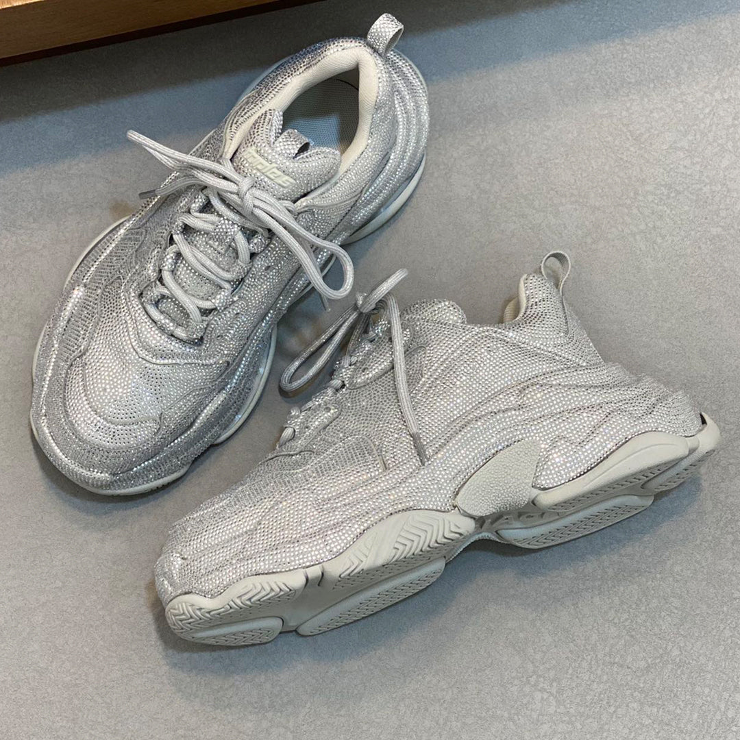 Balenciaga 2025 Limited Edition Leather Sneakers – Classic Grosgrain Buckle