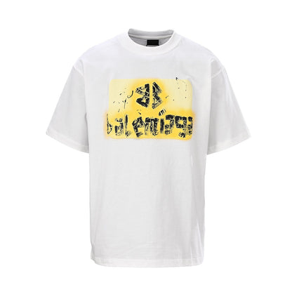 Balenciaga Men's Logo T-Shirt – 100% Cotton Classic Tee