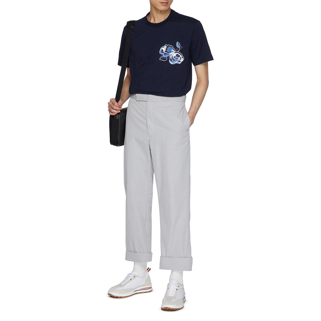 トムブラウン 2025SS フラワーズ Tシャツ