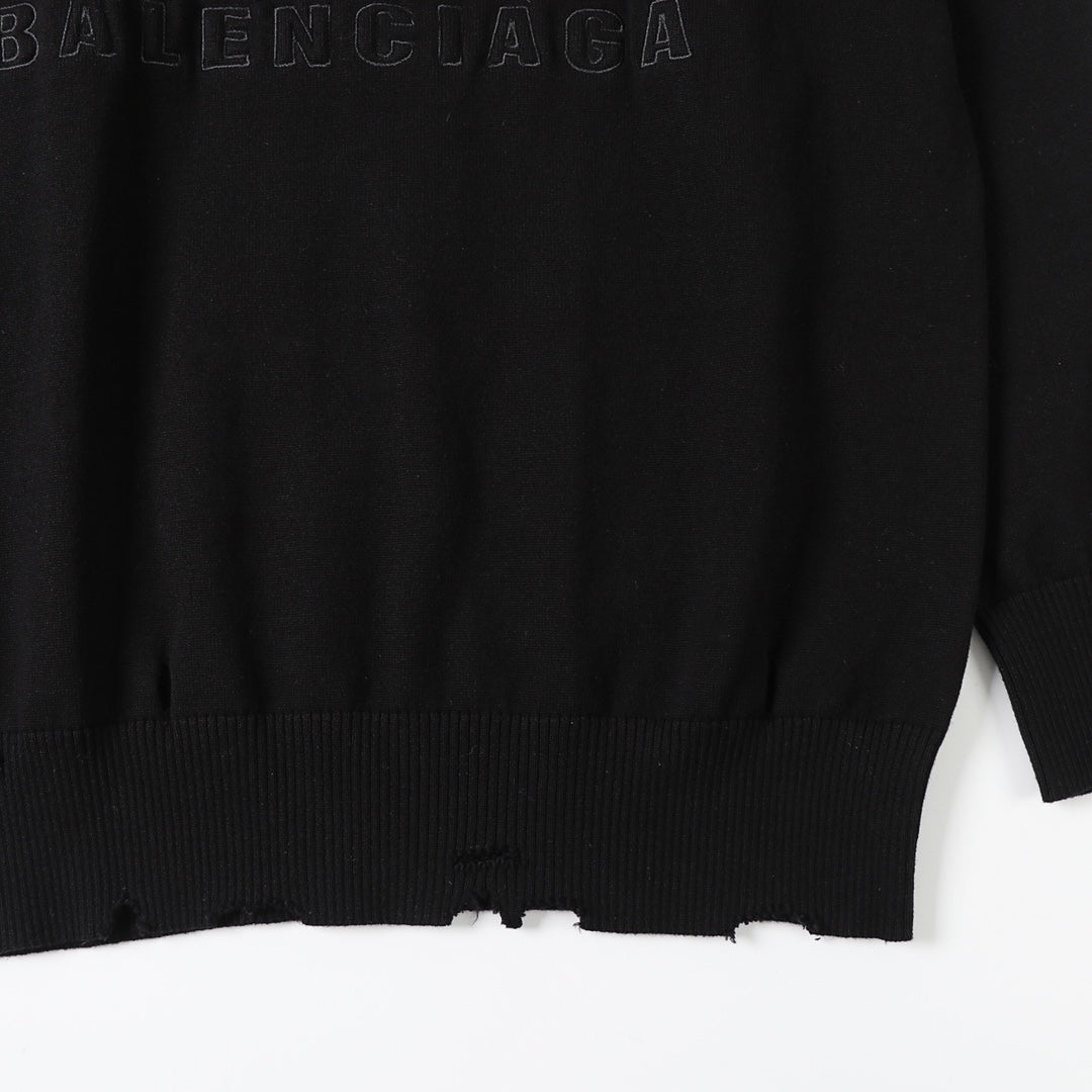 2025ss BB logo Black Sweater
