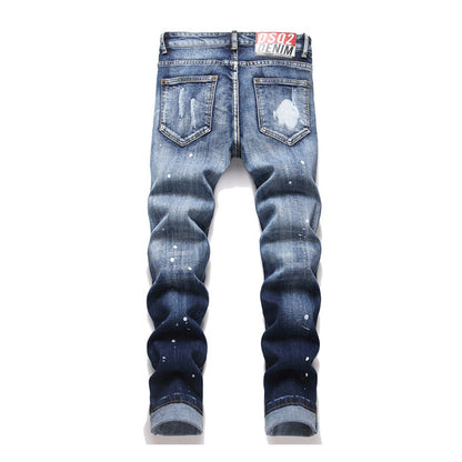 New-DSQ2 Blue Ripped Jeans