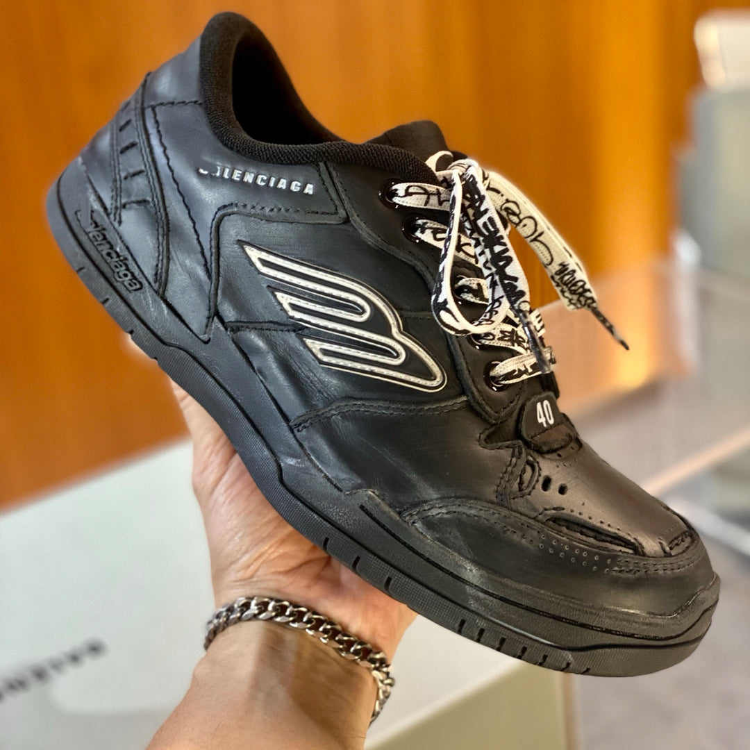 Balenciaga Distressed Vintage Leather Sneaker