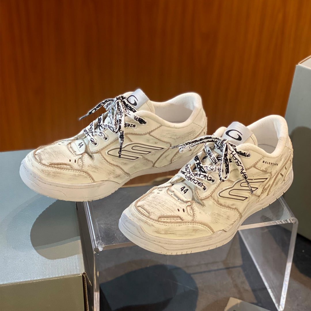 Balenciaga Distressed Vintage Leather Sneaker