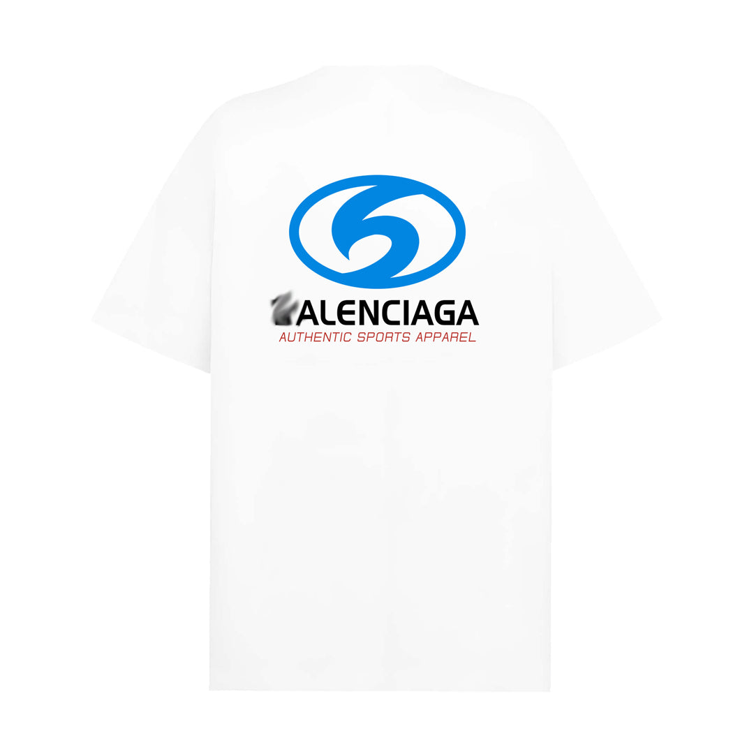 Balenciaga 2025 SS Oversized Logo Print T-Shirt – 100% Cotton