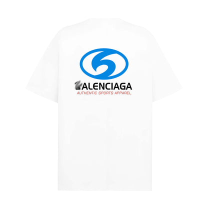Balenciaga 2025 SS Oversized Logo Print T-Shirt – 100% Cotton