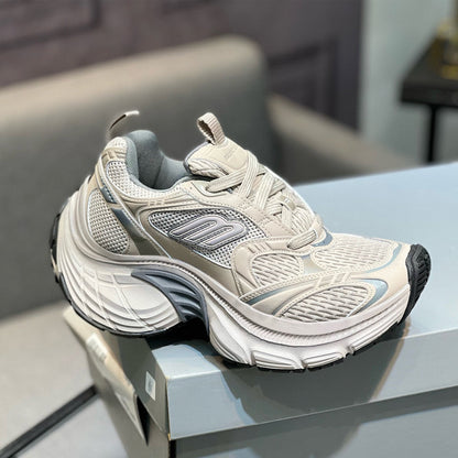 Balenciaga Unisex Distressed Vintage Leather Sneakers | Multi-Style