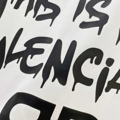 Balenciaga 2025SS Oversized Logo Cotton T-Shirt