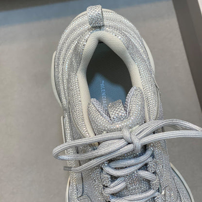 Balenciaga 2025 Limited Edition Leather Sneakers – Classic Grosgrain Buckle