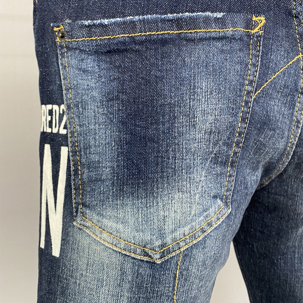 dsquared2 Blue Ripped Jeans